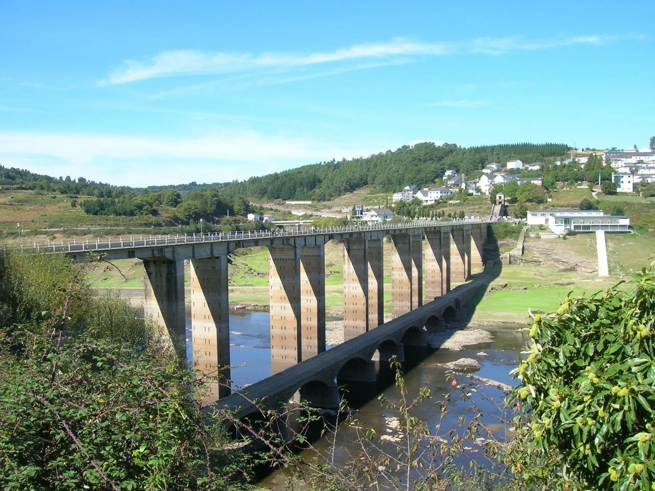 Puente sobre el Miño, en Portomarín